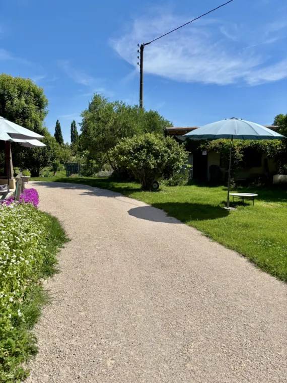 Création chemin d'accès calcaire à Fleurance